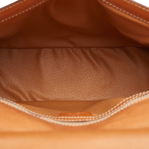 セリーヌ マカダム 斜め掛け ショルダーバッグ  ブラウン PVC レザー レディース CELINE 【中古】