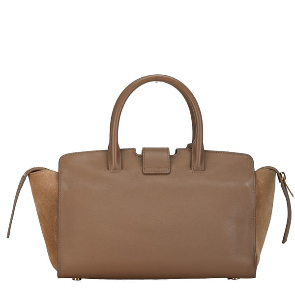 サンローラン モノグラム ダウンタウンカバス ハンドバッグ ショルダーバッグ 2WAY 436834 グレージュ ベージュ レザー レディース SAINT LAURENT 【中古】