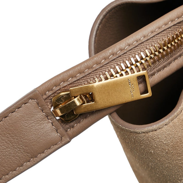 サンローラン モノグラム ダウンタウンカバス ハンドバッグ ショルダーバッグ 2WAY 436834 グレージュ ベージュ レザー レディース SAINT LAURENT 【中古】