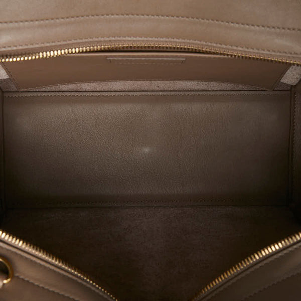 サンローラン モノグラム ダウンタウンカバス ハンドバッグ ショルダーバッグ 2WAY 436834 グレージュ ベージュ レザー レディース SAINT LAURENT 【中古】