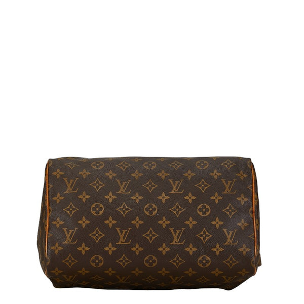 ルイ ヴィトン モノグラム スピーディ30 ハンドバッグ M41526 ブラウン PVC レザー レディース LOUIS VUITTON 【中古】