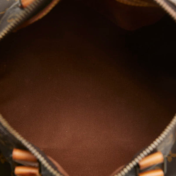 ルイ ヴィトン モノグラム スピーディ30 ハンドバッグ M41526 ブラウン PVC レザー レディース LOUIS VUITTON 【中古】