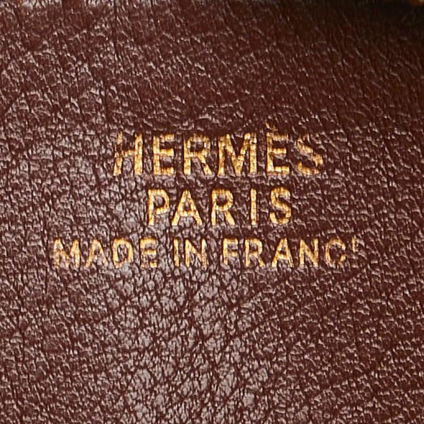 エルメス ドゴン付属 ポーチ コインケース ブラウン レザー レディース HERMES 【中古】