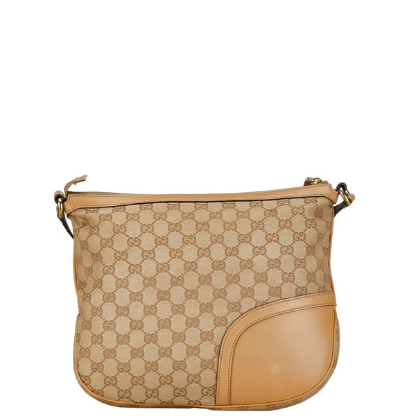 グッチ GGキャンバス ホースビット タッセル 斜め掛け ショルダーバッグ 232967 ベージュ キャンバス レザー レディース GUCCI 【中古】