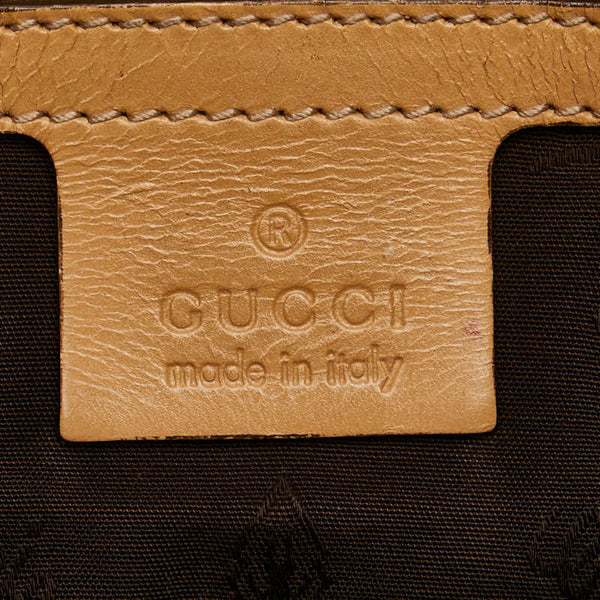 グッチ GGキャンバス ホースビット タッセル 斜め掛け ショルダーバッグ 232967 ベージュ キャンバス レザー レディース GUCCI 【中古】