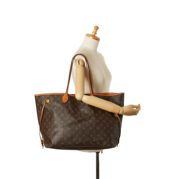 ルイ ヴィトン モノグラム ネヴァーフルGM トートバッグ ショルダーバッグ M40157 ブラウン PVC レザー レディース LOUIS VUITTON 【中古】