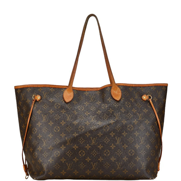 ルイ ヴィトン モノグラム ネヴァーフルGM トートバッグ ショルダーバッグ M40157 ブラウン PVC レザー レディース LOUIS VUITTON 【中古】