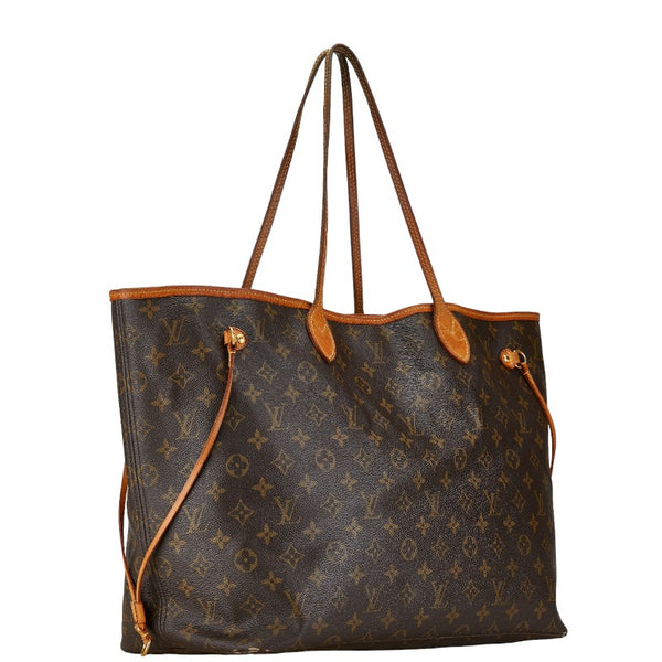 ルイ ヴィトン モノグラム ネヴァーフルGM トートバッグ ショルダーバッグ M40157 ブラウン PVC レザー レディース LOUIS VUITTON 【中古】