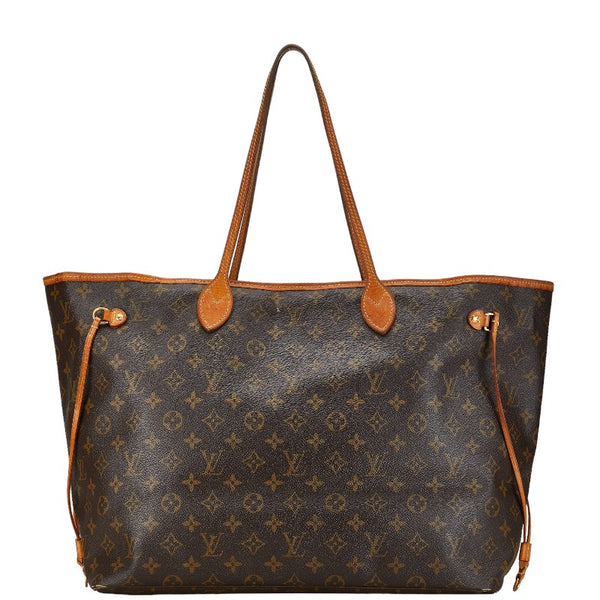 ルイ ヴィトン モノグラム ネヴァーフルGM トートバッグ ショルダーバッグ M40157 ブラウン PVC レザー レディース LOUIS VUITTON 【中古】