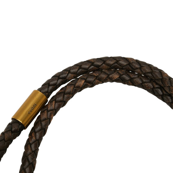 グッチ GGキャンバス 編み込み ハンドル ショルダーバッグ トートバッグ 109141 ブラウン キャンバス レザー レディース GUCCI 【中古】