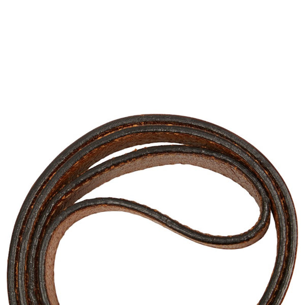 グッチ ロゴ 斜め掛け ショルダーバッグ 113013 ブラウン レザー メンズ GUCCI 【中古】