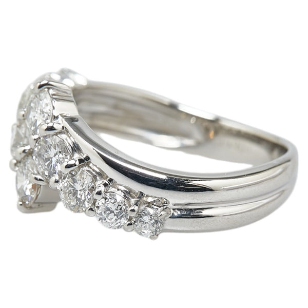 Pt900 プラチナ ダイヤ1.00ct リング 指輪 レディース 10.5号 【中古】