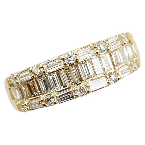 K18YG イエローゴールド ダイヤ1.00ct リング 指輪 レディース 11号 【中古】