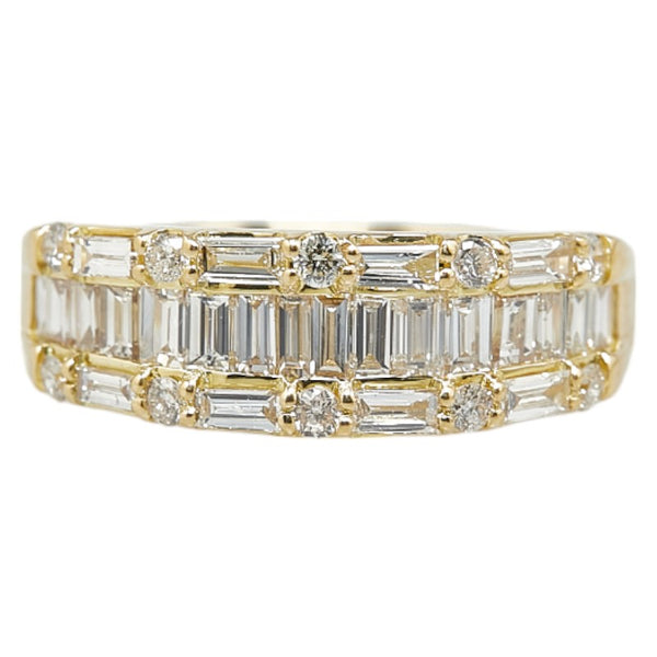 K18YG イエローゴールド ダイヤ1.00ct リング 指輪 レディース 11号 【中古】