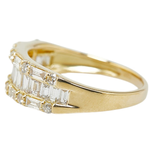 K18YG イエローゴールド ダイヤ1.00ct リング 指輪 レディース 11号 【中古】