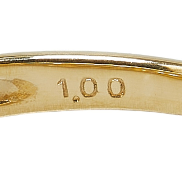 K18YG イエローゴールド ダイヤ1.00ct リング 指輪 レディース 11号 【中古】