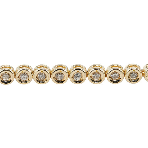 K18YG イエローゴールド ダイヤ1.04ct テニス ブレスレット レディース 【中古】