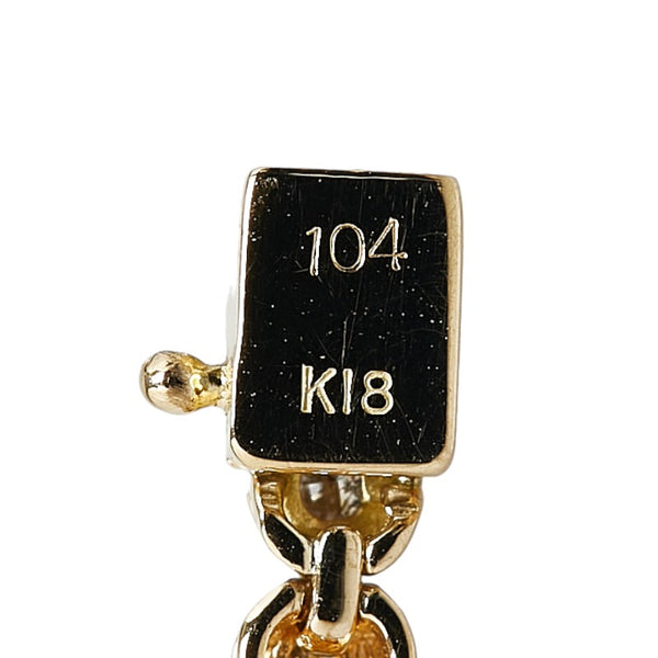 K18YG イエローゴールド ダイヤ1.04ct テニス ブレスレット レディース 【中古】