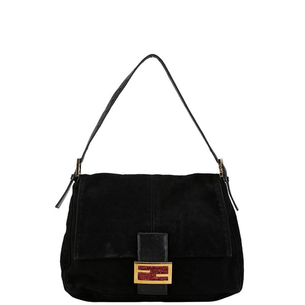 フェンディ ワンショルダーバッグ ハンドバッグ 26325 ブラック スウェード レザー レディース FENDI 【中古】