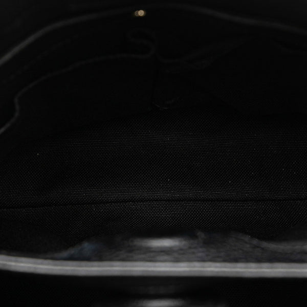 グッチ バンブー ショッパー スモール ハンドバッグ 336032 ブラック レザー レディース GUCCI 【中古】