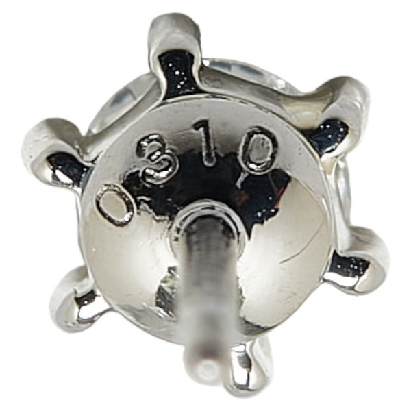 Pt900 プラチナ ダイヤ0.626ct スタッドピアス レディース 【中古】