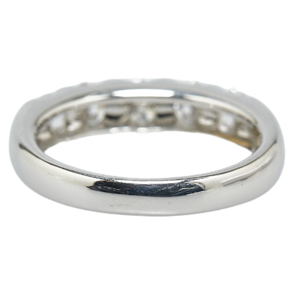 Pt950 プラチナ ダイヤ1.068ct 一文字 リング 指輪 レディース 10.5号 【中古】