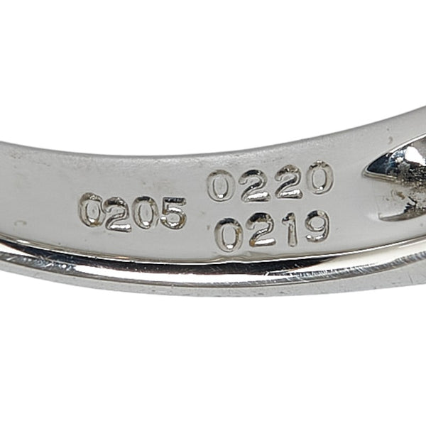 Pt950 プラチナ ダイヤ1.068ct 一文字 リング 指輪 レディース 10.5号 【中古】