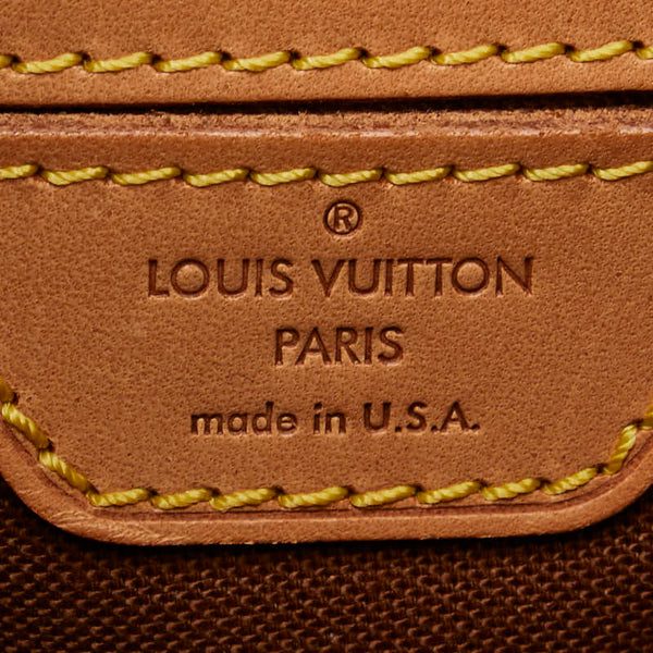 ルイ ヴィトン モノグラム モンスリGM リュック バックパック M51135 ブラウン PVC レザー レディース LOUIS VUITTON 【中古】