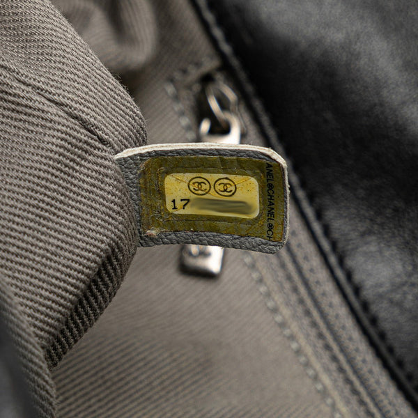 シャネル マトラッセ ココマーク シルバ金具 チェーン ショルダーバッグ ブラック ラムスキン レディース CHANEL 【中古】