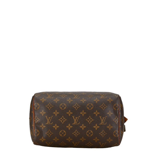 ルイ ヴィトン モノグラム スピーディ25 ハンドバッグ ミニボストンバッグ M41528 ブラウン PVC レザー レディース LOUIS VUITTON 【中古】