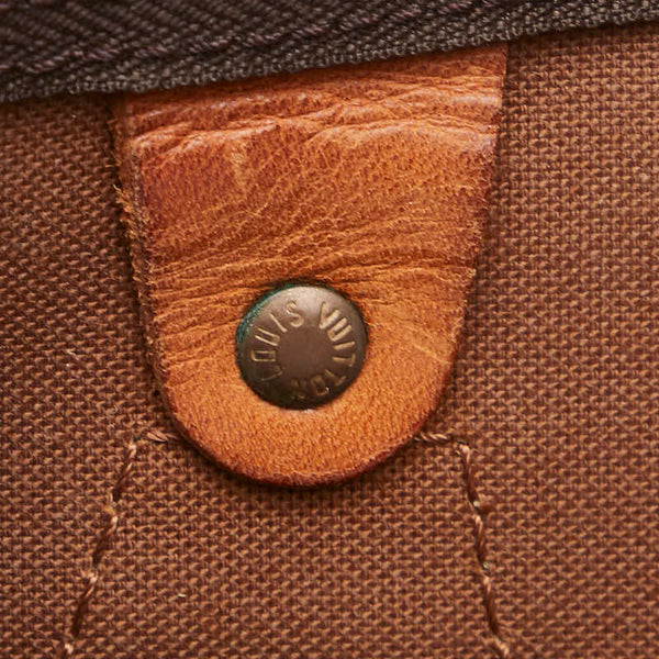 ルイ ヴィトン モノグラム スピーディ25 ハンドバッグ ミニボストンバッグ M41528 ブラウン PVC レザー レディース LOUIS VUITTON 【中古】