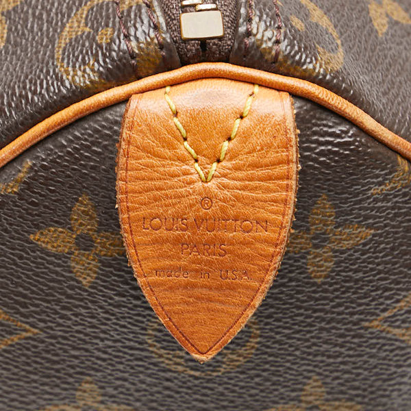 ルイ ヴィトン モノグラム スピーディ25 ハンドバッグ ミニボストンバッグ M41528 ブラウン PVC レザー レディース LOUIS VUITTON 【中古】