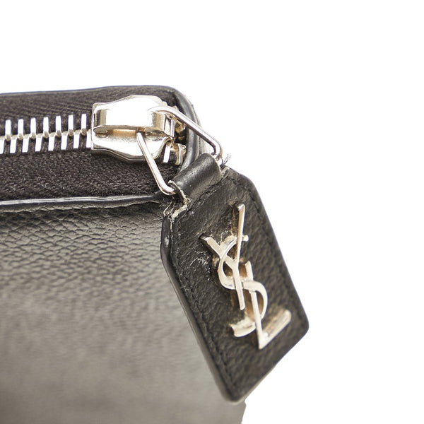 サンローラン フルジップウォレット 長財布 ブラック レザー レディース SAINT LAURENT 【中古】