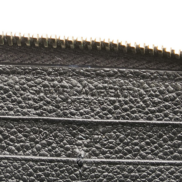 サンローラン フルジップウォレット 長財布 ブラック レザー レディース SAINT LAURENT 【中古】