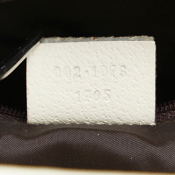 グッチ ジャッキー トートバッグ ショルダーバッグ 002 1073 1705 ベージュ アイボリー ホワイト キャンバス レザー レディース GUCCI 【中古】