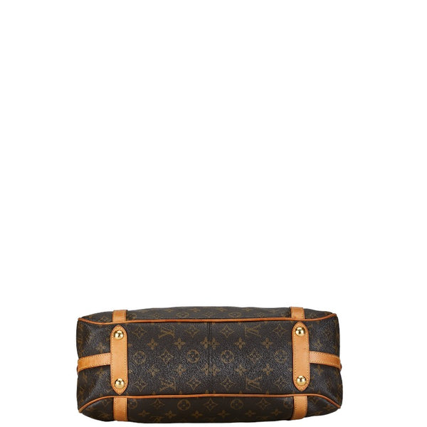 ルイ ヴィトン モノグラム ストレーザPM ハンドバッグ ショルダーバッグ M51186 ブラウン PVC レザー レディース LOUIS VUITTON 【中古】