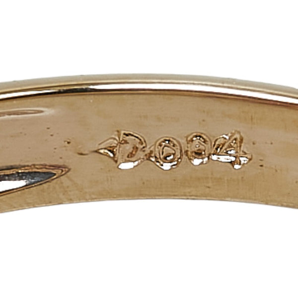 K18YG イエローゴールド ルビー0.32ct ダイヤ0.04ct リング 指輪 レディース 12号 【中古】