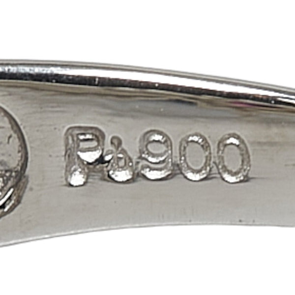 Pt900 プラチナ ルビー ダイヤ リング 指輪 レディース 12.5号 【中古】