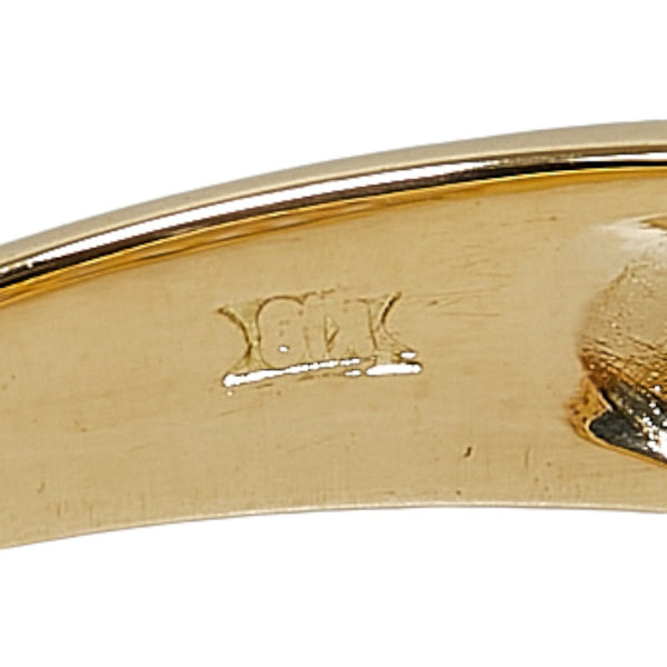 K18YG イエローゴールド ルビー0.22ct ダイヤ0.05ct リング 指輪 レディース 17.5号 【中古】