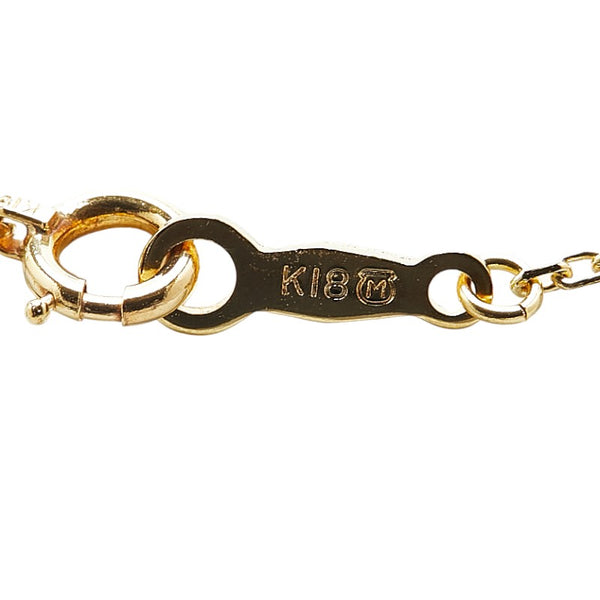 ミキモト K18YG イエローゴールド アコヤパール7.2mm ネックレス レディース MIKIMOTO 【中古】