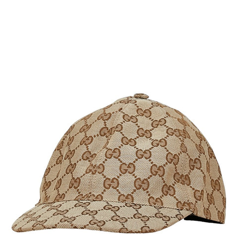 グッチ GGキャンバス シェリーライン ベースボールキャップ サイズ:L 56cm 481774 ベージュ キャンバス レディース GUCCI 【中古】