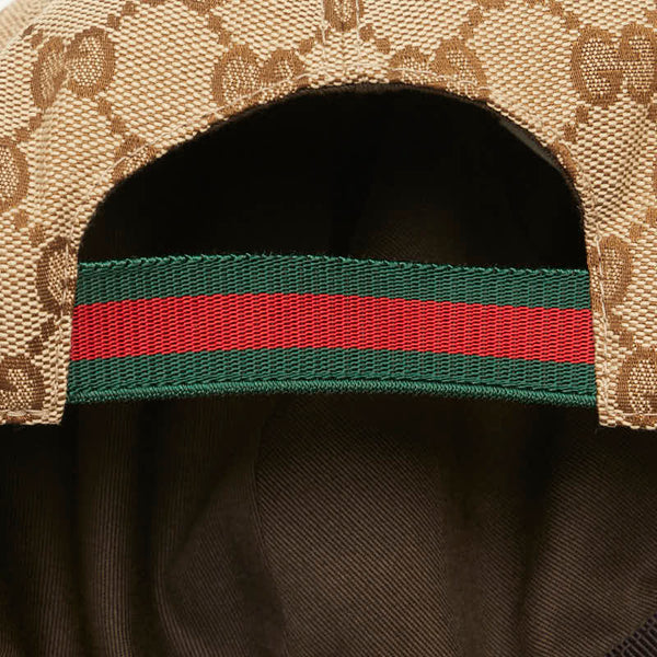 グッチ GGキャンバス シェリーライン ベースボールキャップ サイズ:L 56cm 481774 ベージュ キャンバス レディース GUCCI 【中古】