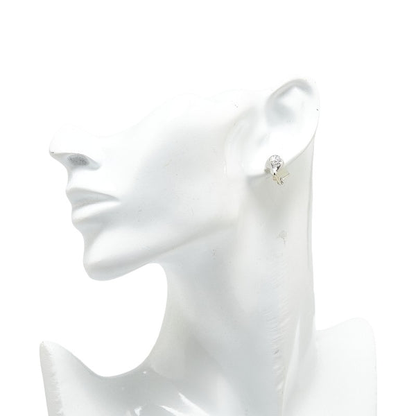 ノーブランド Pt900 プラチナ ダイヤ0.10ct ハート モチーフ イヤリング レディース no brand 【中古】