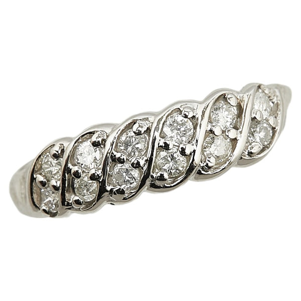 Pt900 プラチナ ダイヤ0.30ct リング 指輪 レディース 12号 【中古】