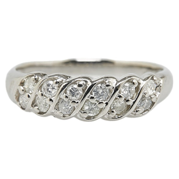 Pt900 プラチナ ダイヤ0.30ct リング 指輪 レディース 12号 【中古】