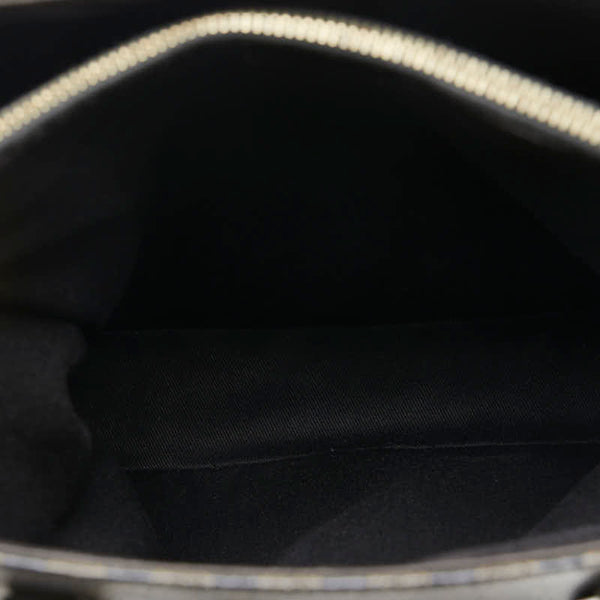 セリーヌ マカダム ハンドバッグ ブラック PVC レザー レディース CELINE 【中古】