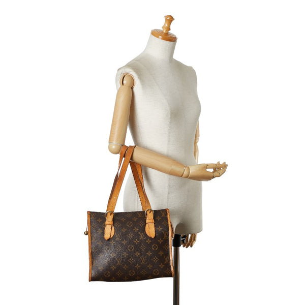 ルイ ヴィトン モノグラム ポパンクール オ ハンドバッグ トートバッグ M40007 ブラウン PVC レザー レディース LOUIS VUITTON 【中古】