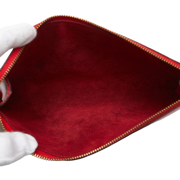 ルイ ヴィトン エピ ポシェット アクセソワール ポーチ M52947 カスティリアンレッド レザー レディース LOUIS VUITTON 【中古】