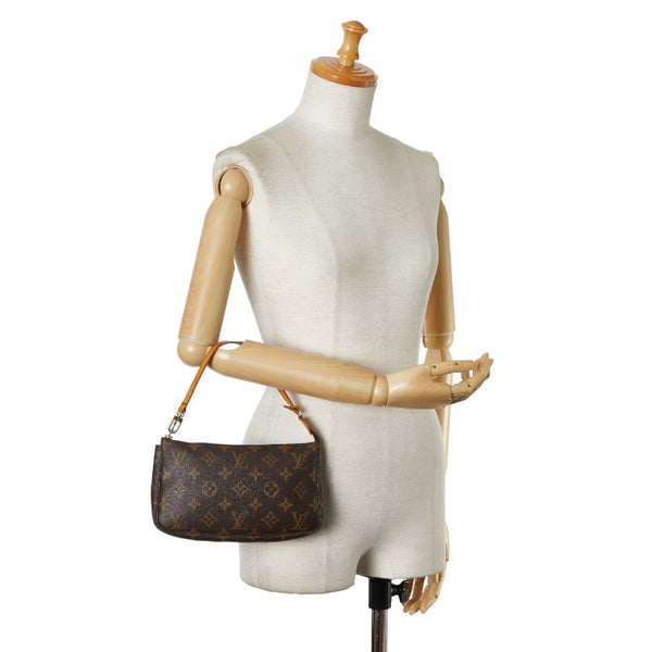 ルイ ヴィトン モノグラム ポシェット アクセソワール ハンドバッグ M51980 ブラウン PVC レザー レディース LOUIS VUITTON 【中古】