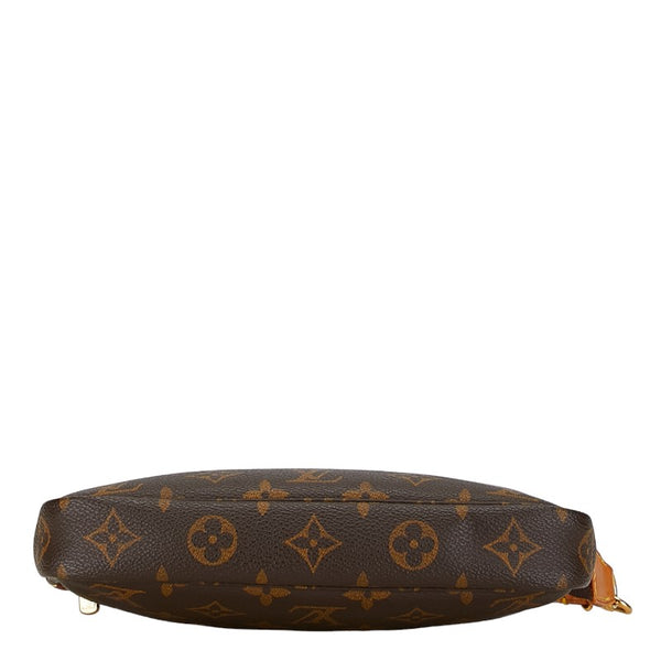 ルイ ヴィトン モノグラム ポシェット アクセソワール ハンドバッグ M51980 ブラウン PVC レザー レディース LOUIS VUITTON 【中古】